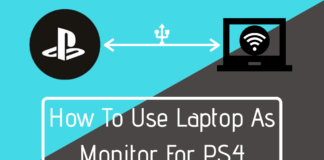 how to use laptop as monitor for ps4