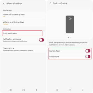 samsung a71 led notification