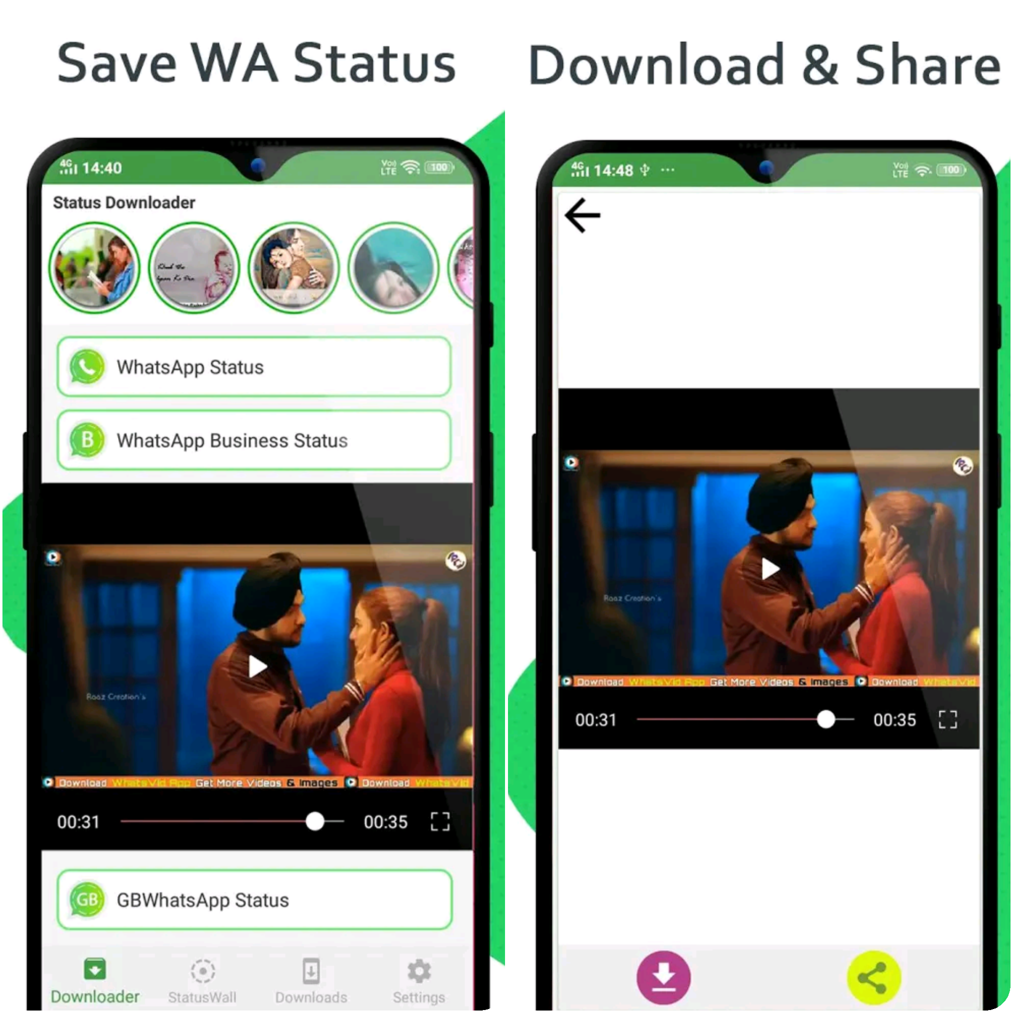 app to download whatsapp status video