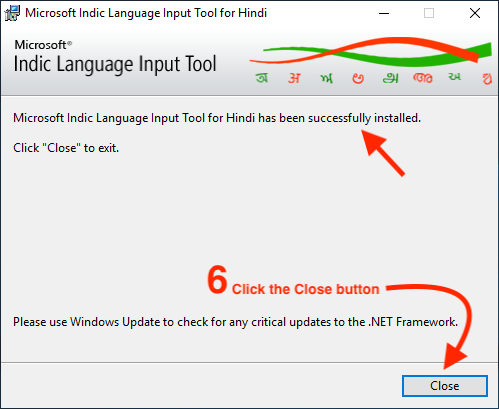 Microsoft-Indic-Language-Input-Tool-Finish