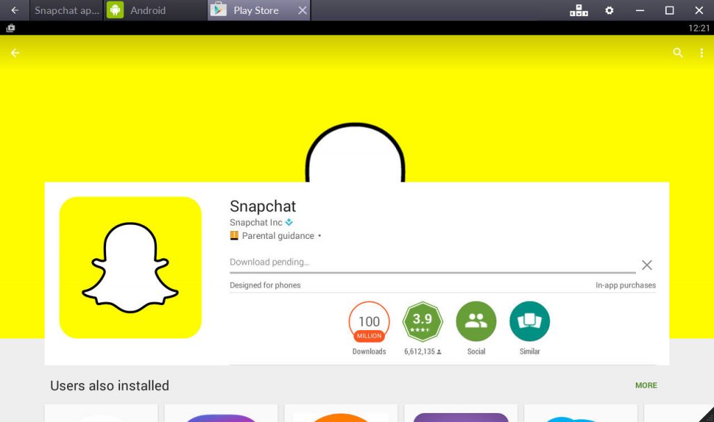 how to download snapchat on mac without bluestacks