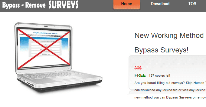 online survey bypass website