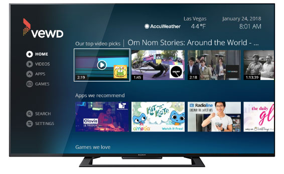 slik installerer Du Apper På Hisense Smart TV unsing VEWD App Store