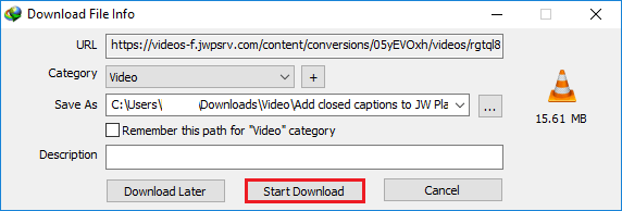 how to download jw player videos using idm