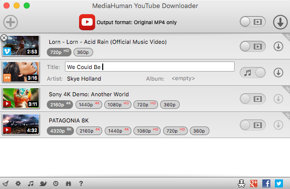 youtube playlist video downloader