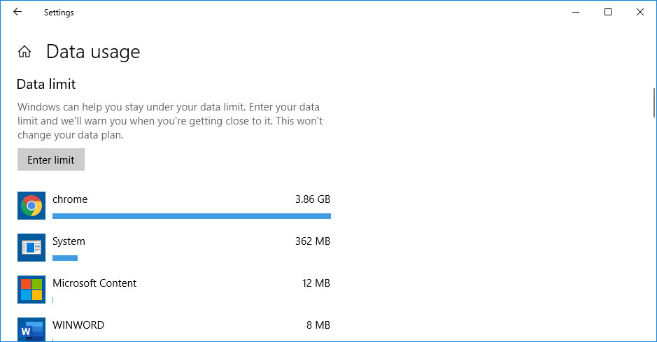 Close apps that use more Bandwidth