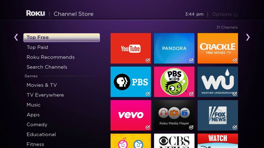 Add Favorite Channels On Roku