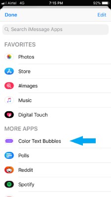 Color Text Bubbles On iMessage