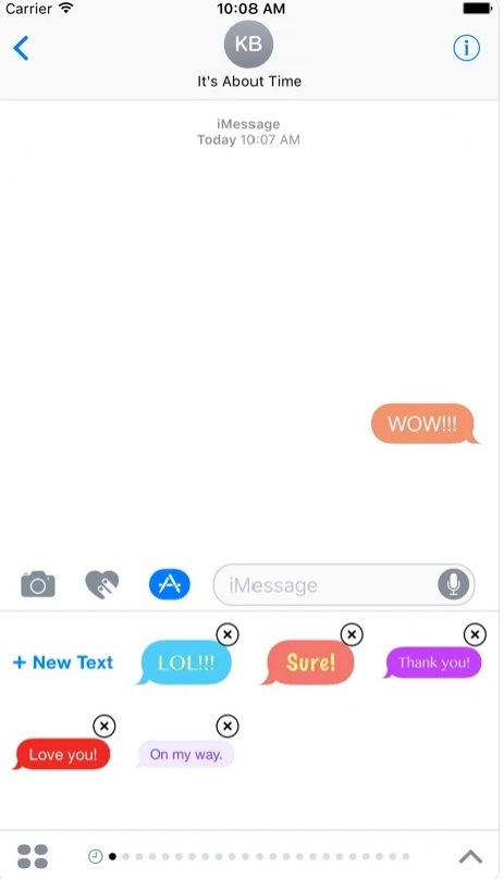 iMessage Create Bubble Text Color