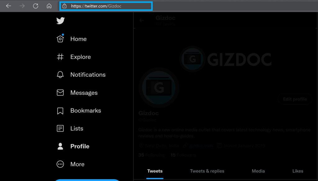 How To Find My Twitter URL On Desktop