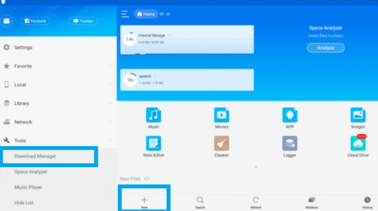 ES File Explorer Download Manager