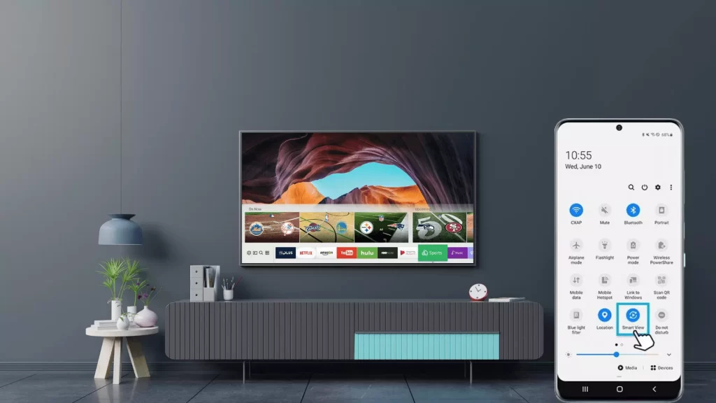 Crunchyroll On Samsung Smart TV Using Screen Share