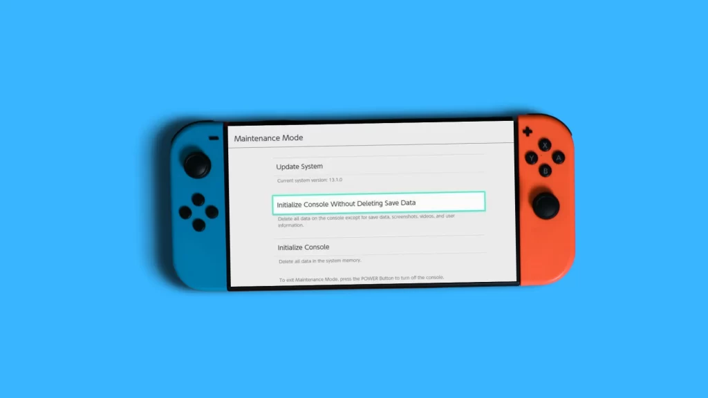 Hard Reset Nintendo Switch