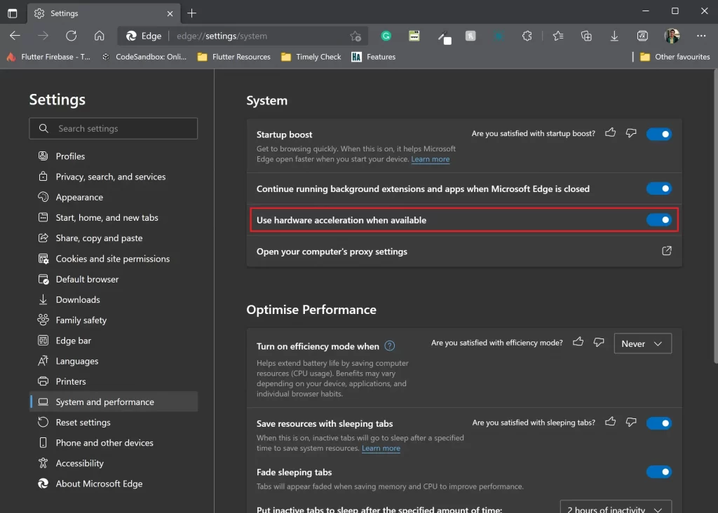 Disable Hardware Acceleration On Microsoft Edge