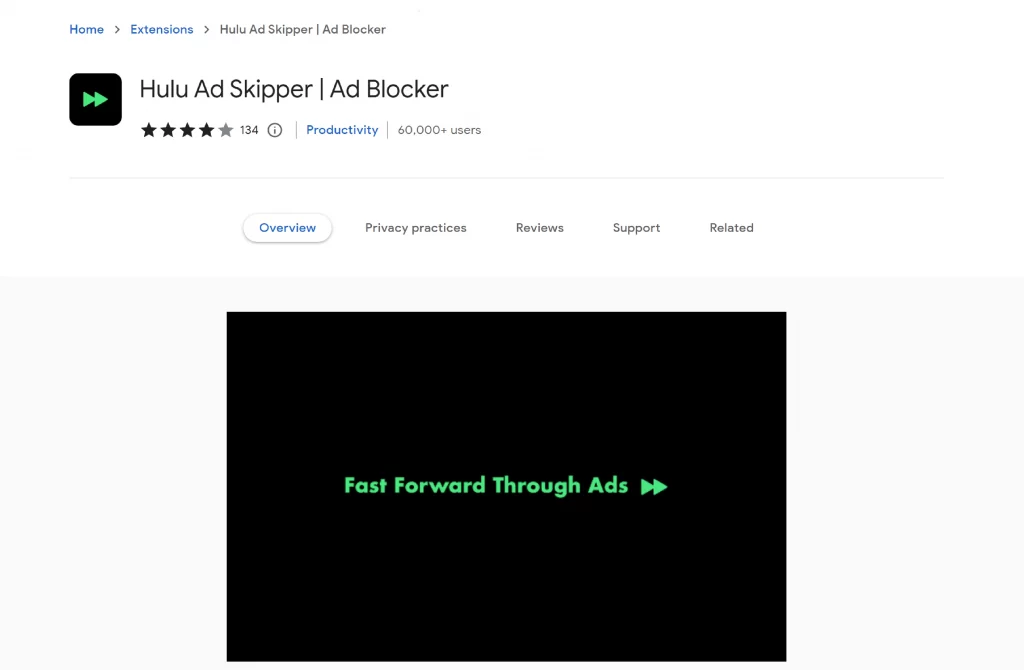 Hulu Ad Skipper Chrome Extension