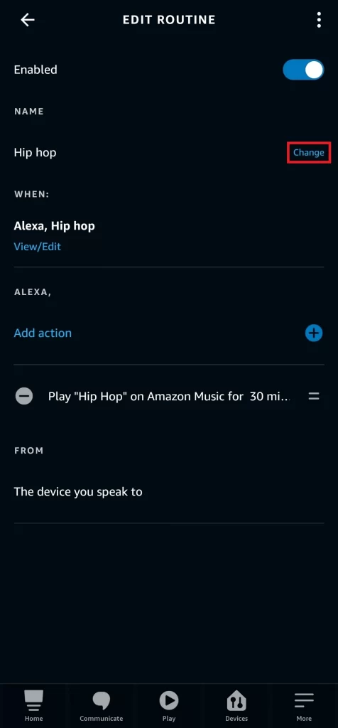 Change The Routine Name In Alexa App