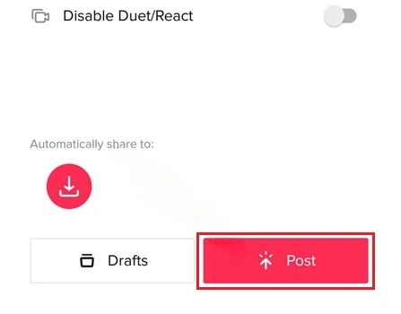 Save TikTok Videos Without Posting On Device Gallery